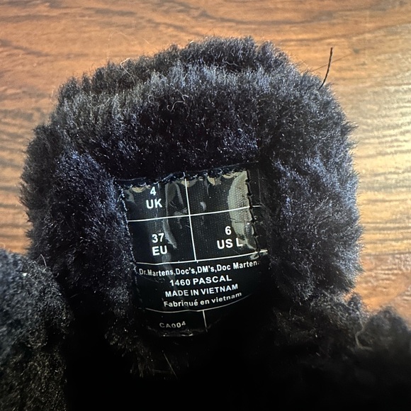 Fluffy Black Dr. Marten Boots - Picture 4 of 5